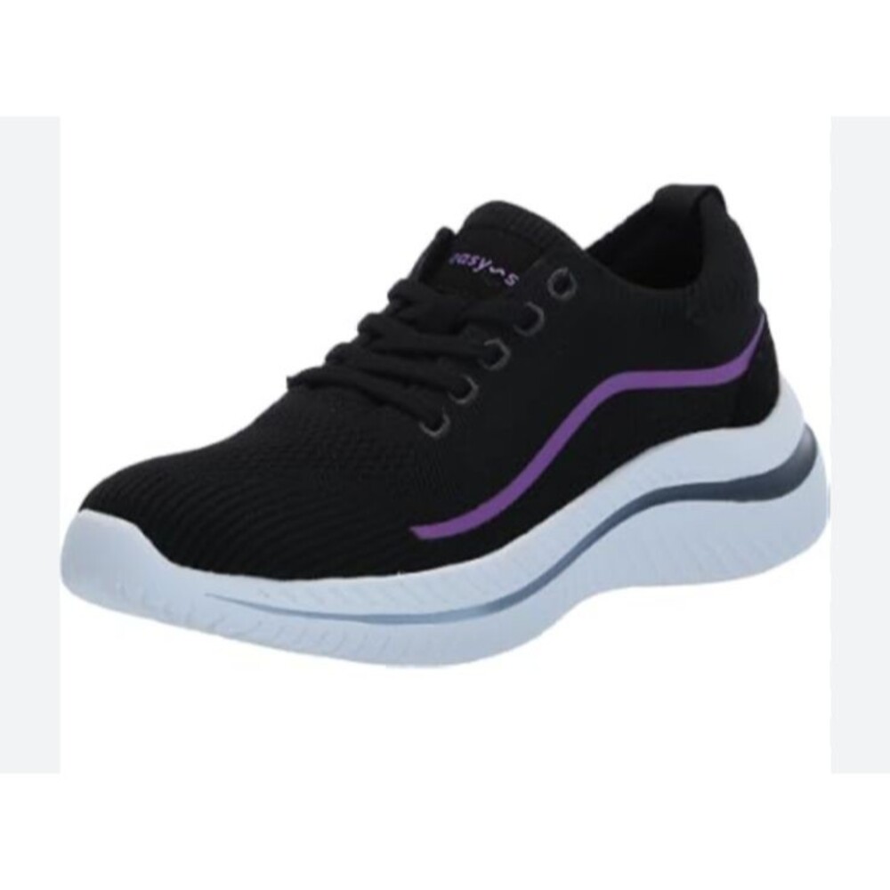 Easy Spirit Black /Purple Gage Comfort Walk Sneaker  US 9  NWOB  Store Display